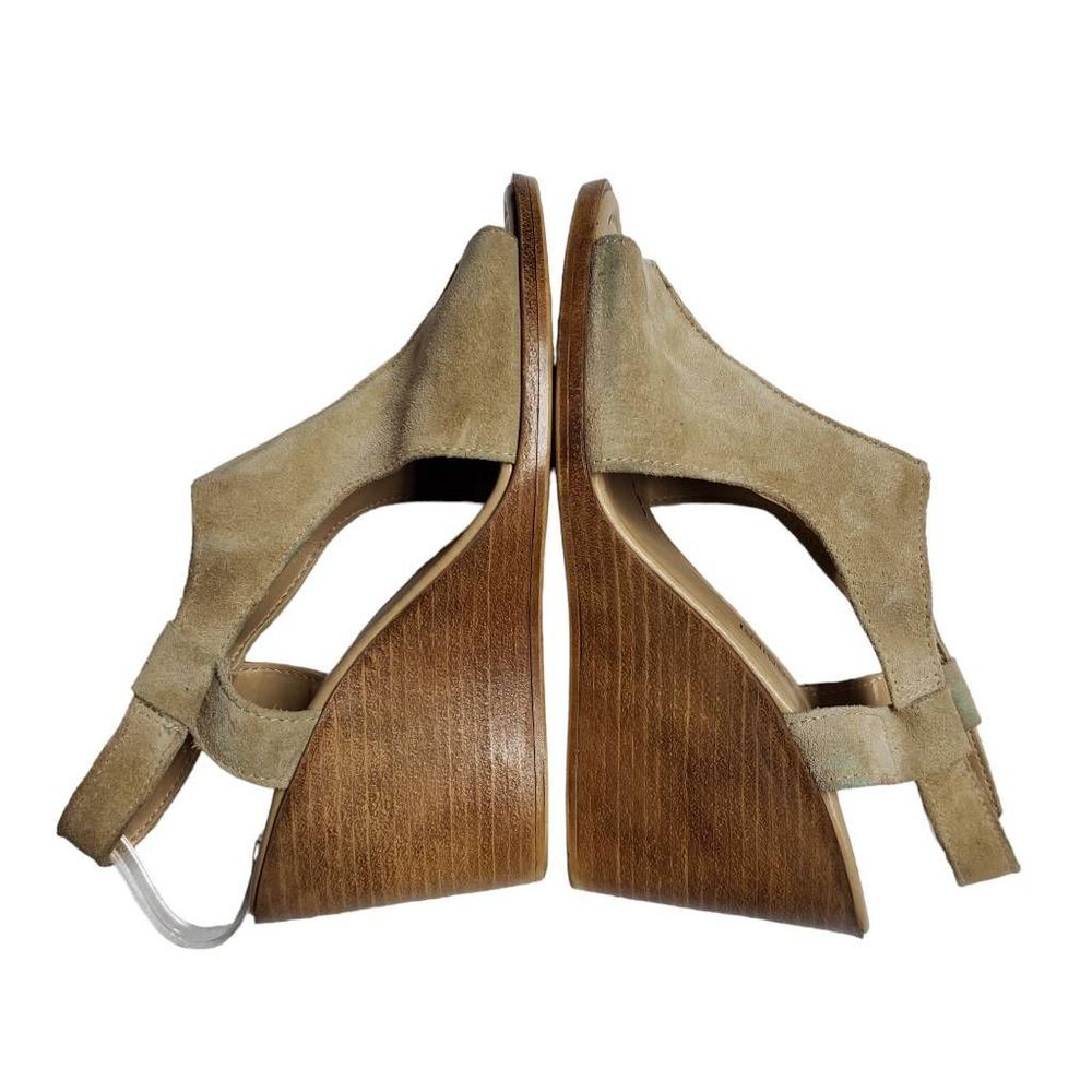 Barbara Barbieri beautiful 100% Sueded leather made in Italy wedge sandals. - Picture 4 of 12